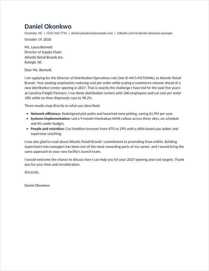 Classic Professional cover letter template
